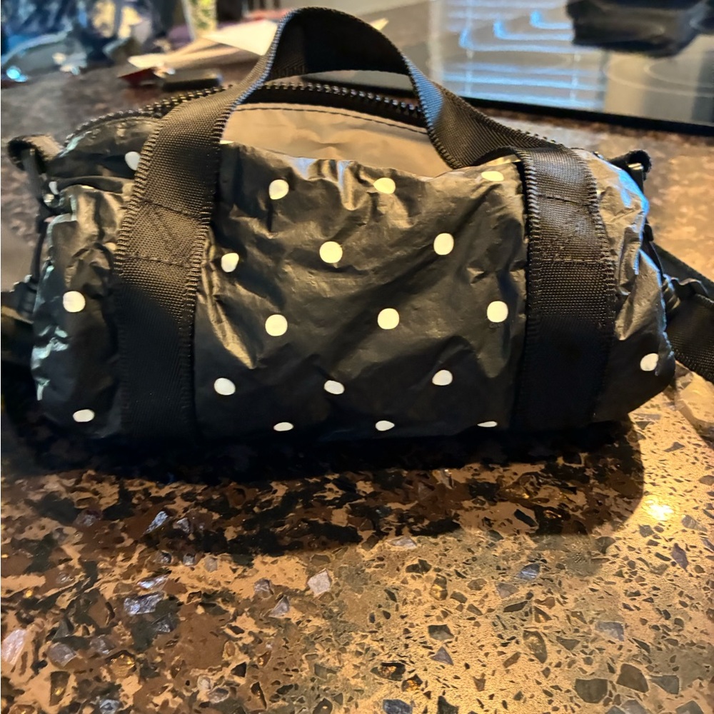 ALOHA Collection Black and White Mini Duffle